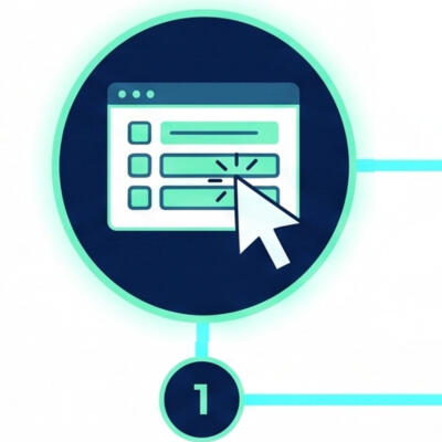 Step 1: The Readiness Assessment A digital icon showing a cursor clicking a checklist form, representing step one: the market readiness assessment.